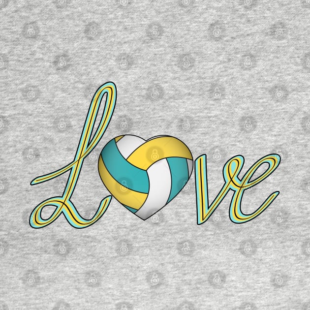 Love Volleyball by Designoholic